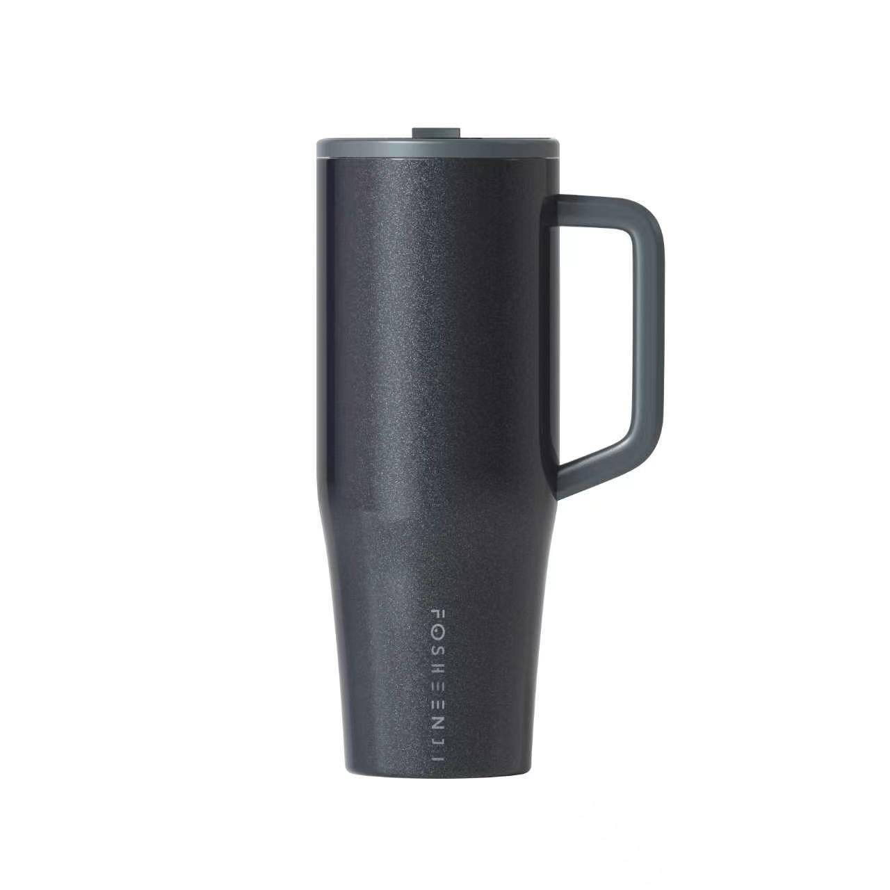 Metallic grey tumbler